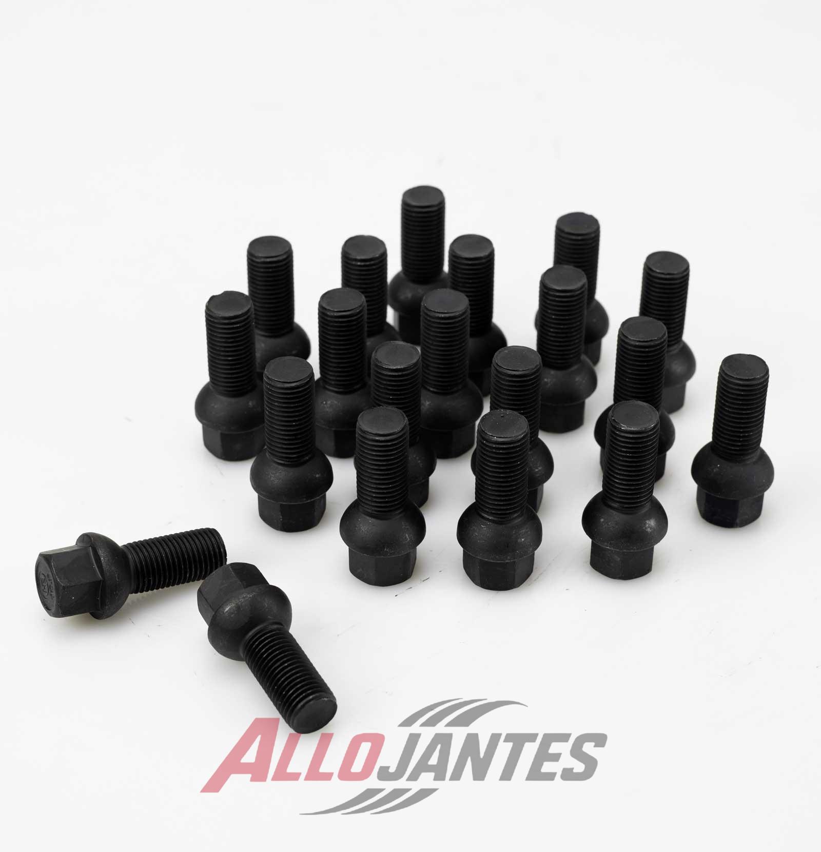 20 Vis de roue - noires